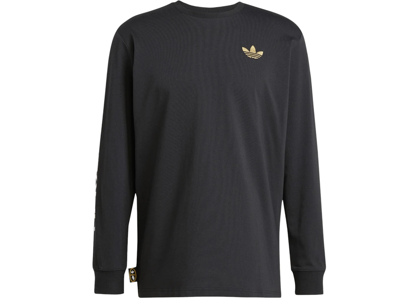 adidas Juventus Long Sleeve Graphic T-Shirt Black/Dark Football Gold