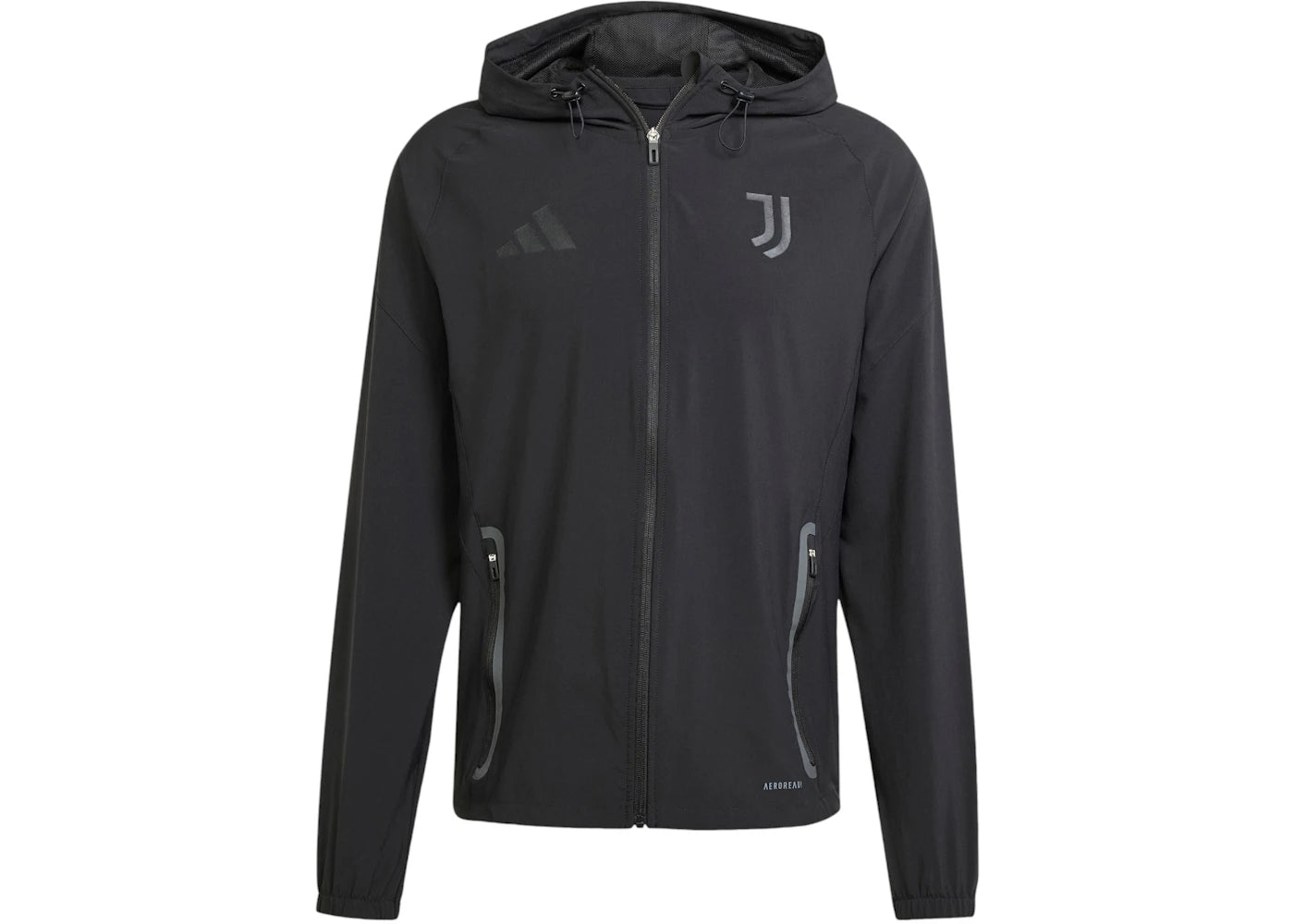 adidas Juventus Tiro 25 Competition Vis Tech Travel Jacket Black