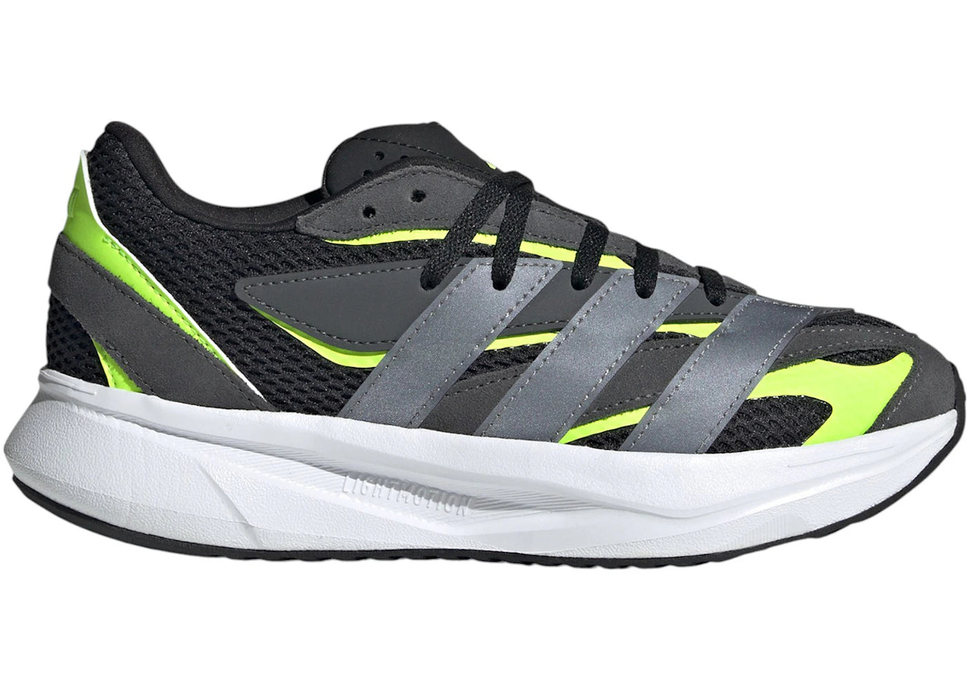 adidas Lightblaze Core Black Iron Metallic Lucid Lemon (GS)
