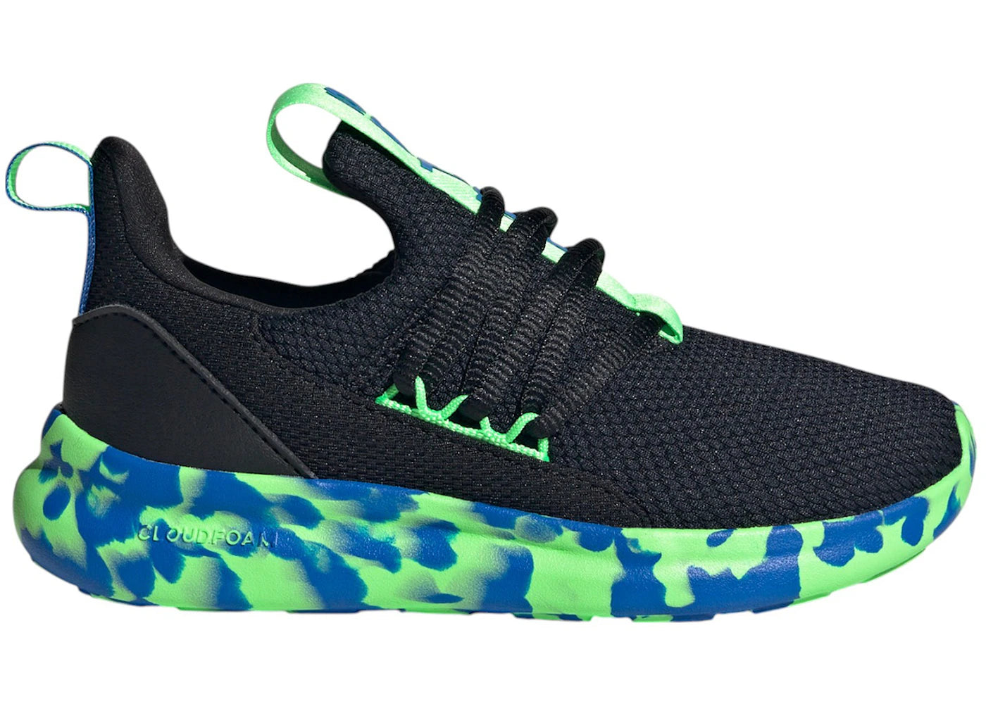 adidas Lite Racer Adapt 7.0 Core Black Lime Burst Bright Royal (GS)
