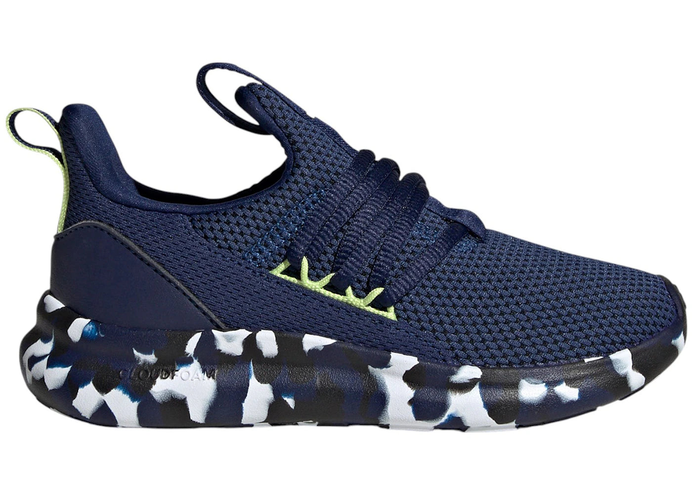 adidas Lite Racer Adapt 7.0 Dark Blue Cloud White Pulse Lime (GS)