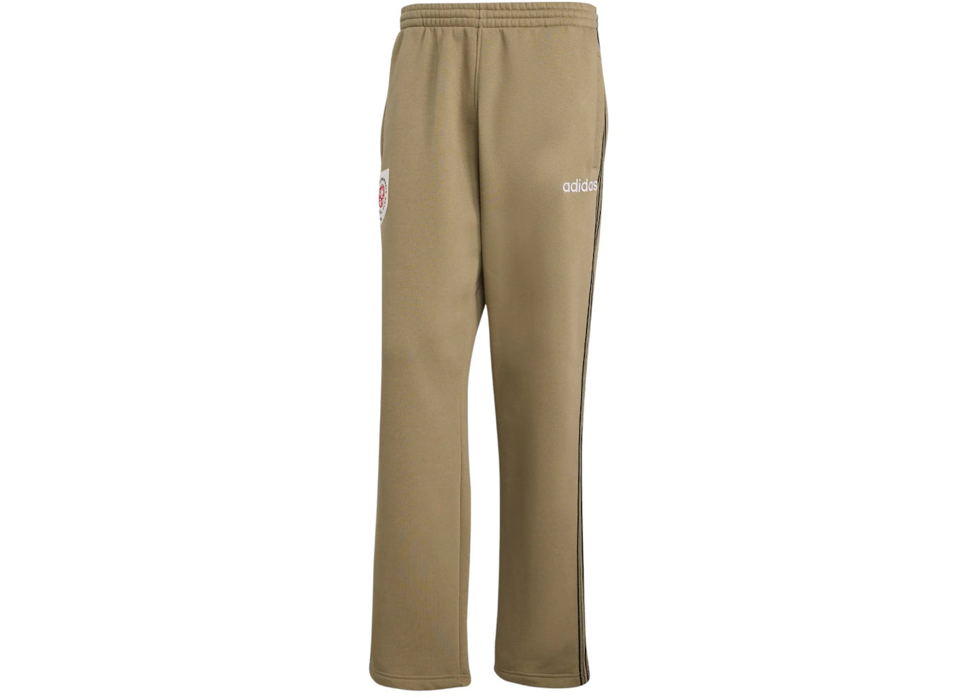 adidas Mesh Stripe Joggers Orbit Green