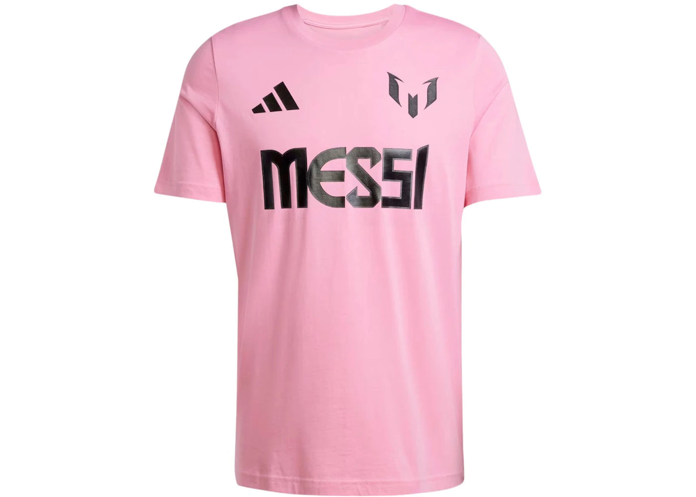 adidas Messi Name And Number Graphic Tee Easy Pink