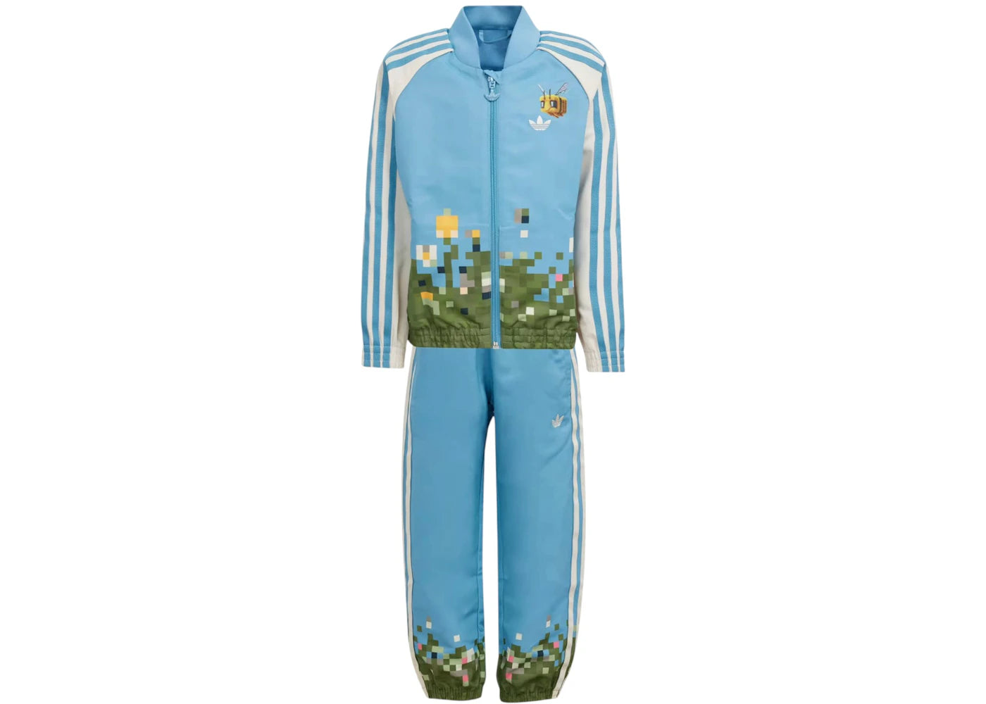 adidas Originals x Minecraft Track Suit Set Hazy Blue/Wonder White