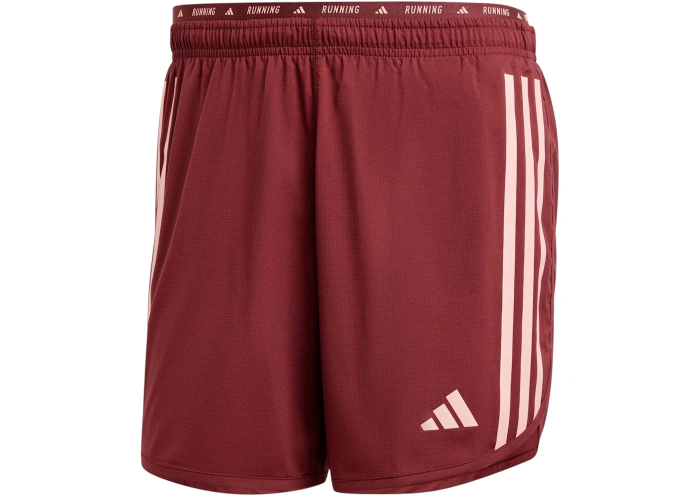 adidas Own The Run 3-Stripes Shorts Shadow Red