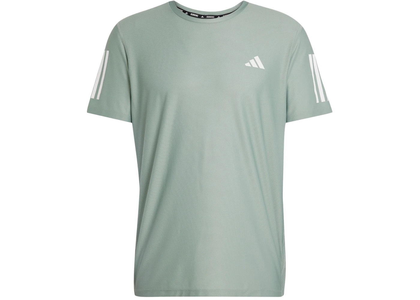 adidas Own The Run Tee Silver Green