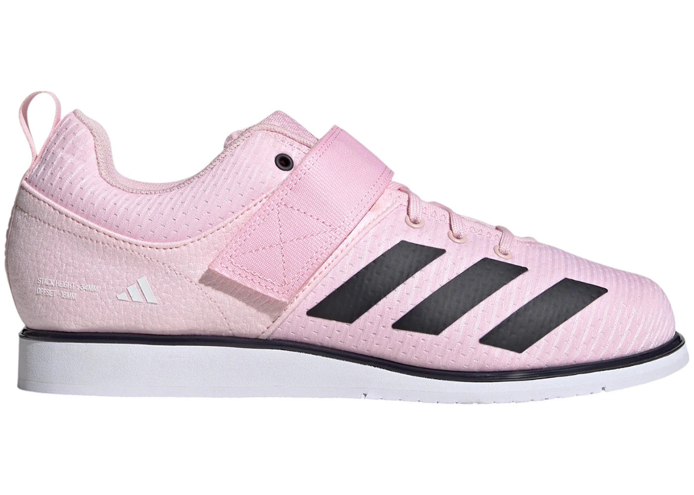 adidas Powerlift 5 Clear Pink Carbon Cloud White