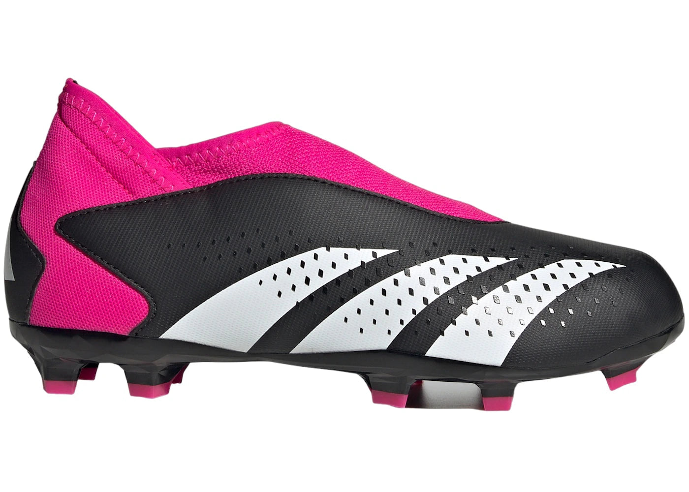 adidas Predator Accuracy.3 Laceless FG Core Black Cloud White Team Shock Pink (GS)