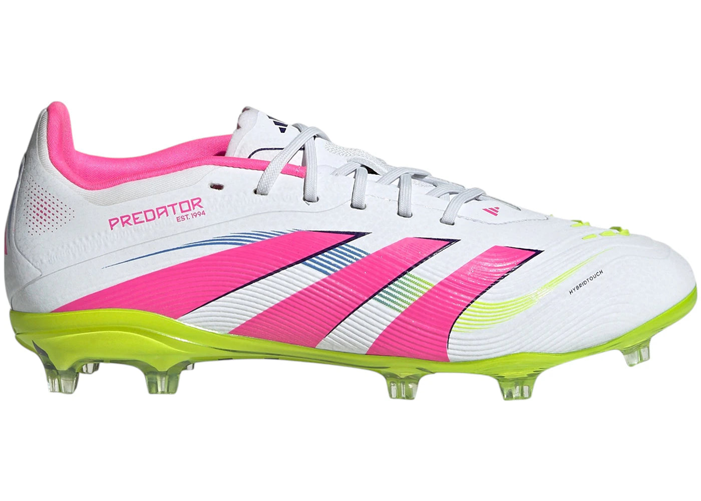 adidas Predator Elite FG Cloud White Lucid Pink Lucid Lemon (GS)