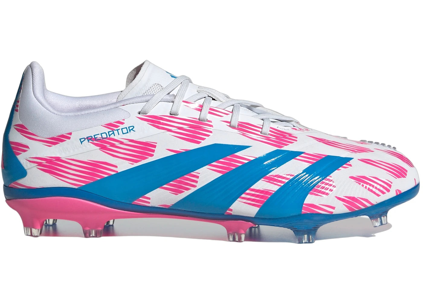 adidas Predator Elite FG Cloud White Solar Blue Solar Pink (GS)