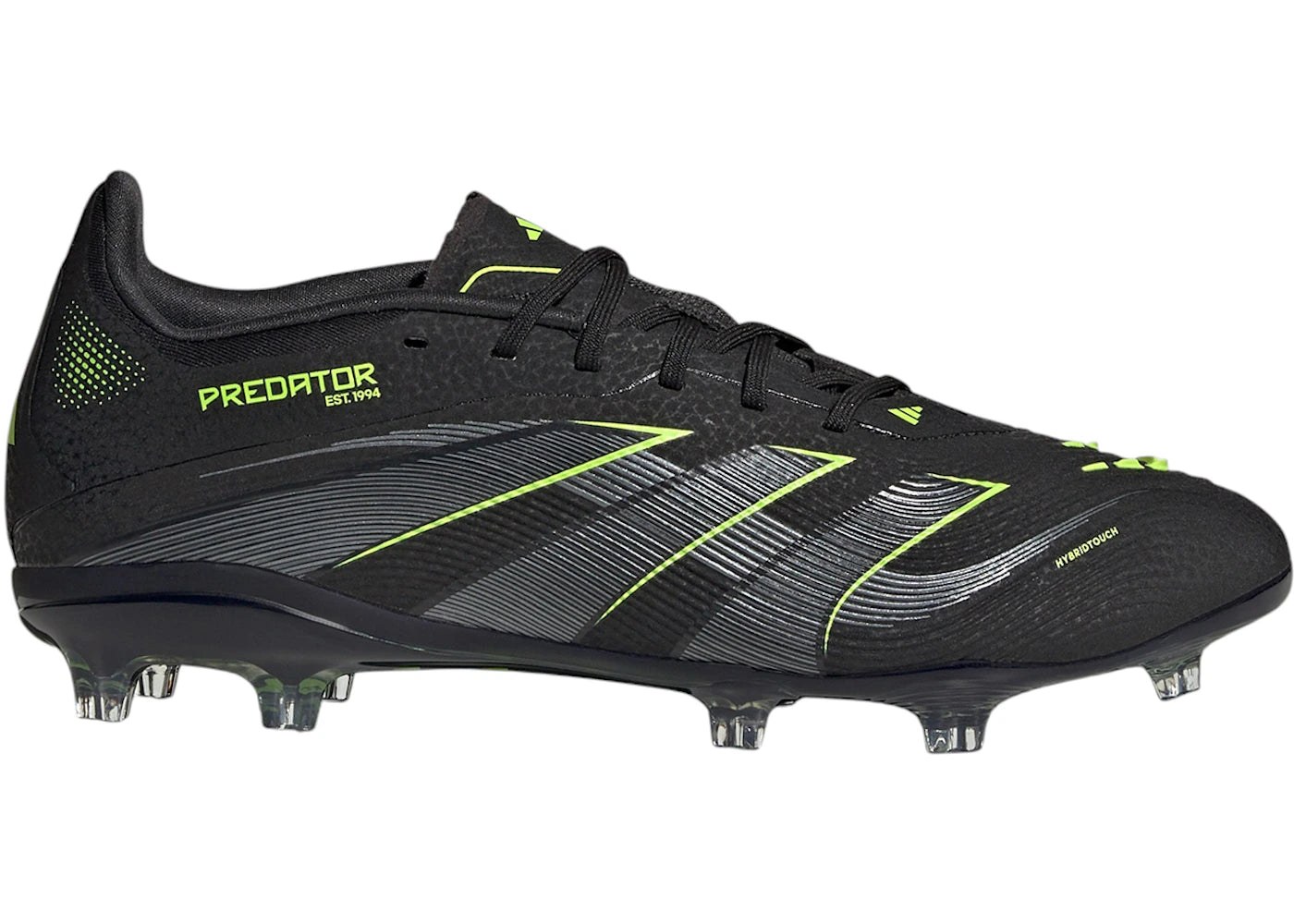 adidas Predator Elite FG Core Black Iron Metallic Lucid Lemon (GS)