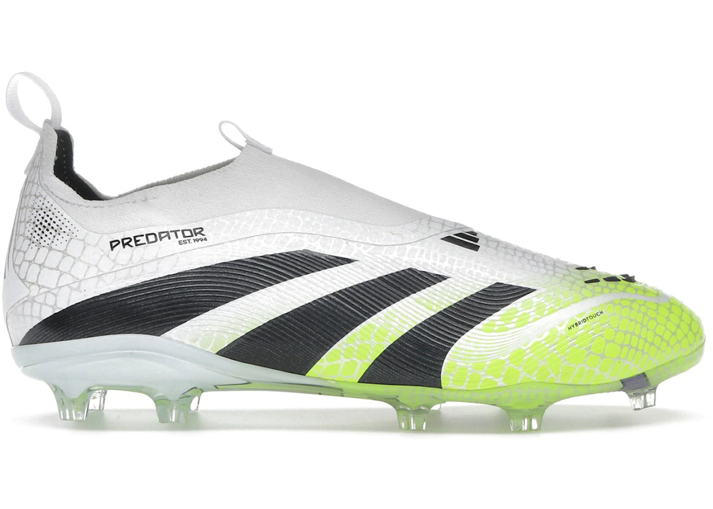 adidas Predator Elite Laceless FG Cloud White Core Black Lucid Lemon (GS)