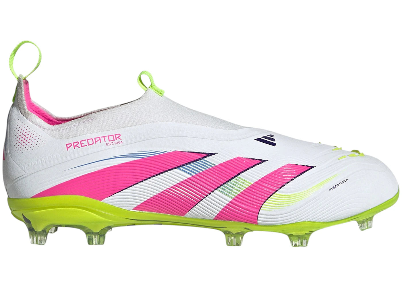 adidas Predator Elite Laceless FG Cloud White Lucid Pink Lucid Lemon (GS)