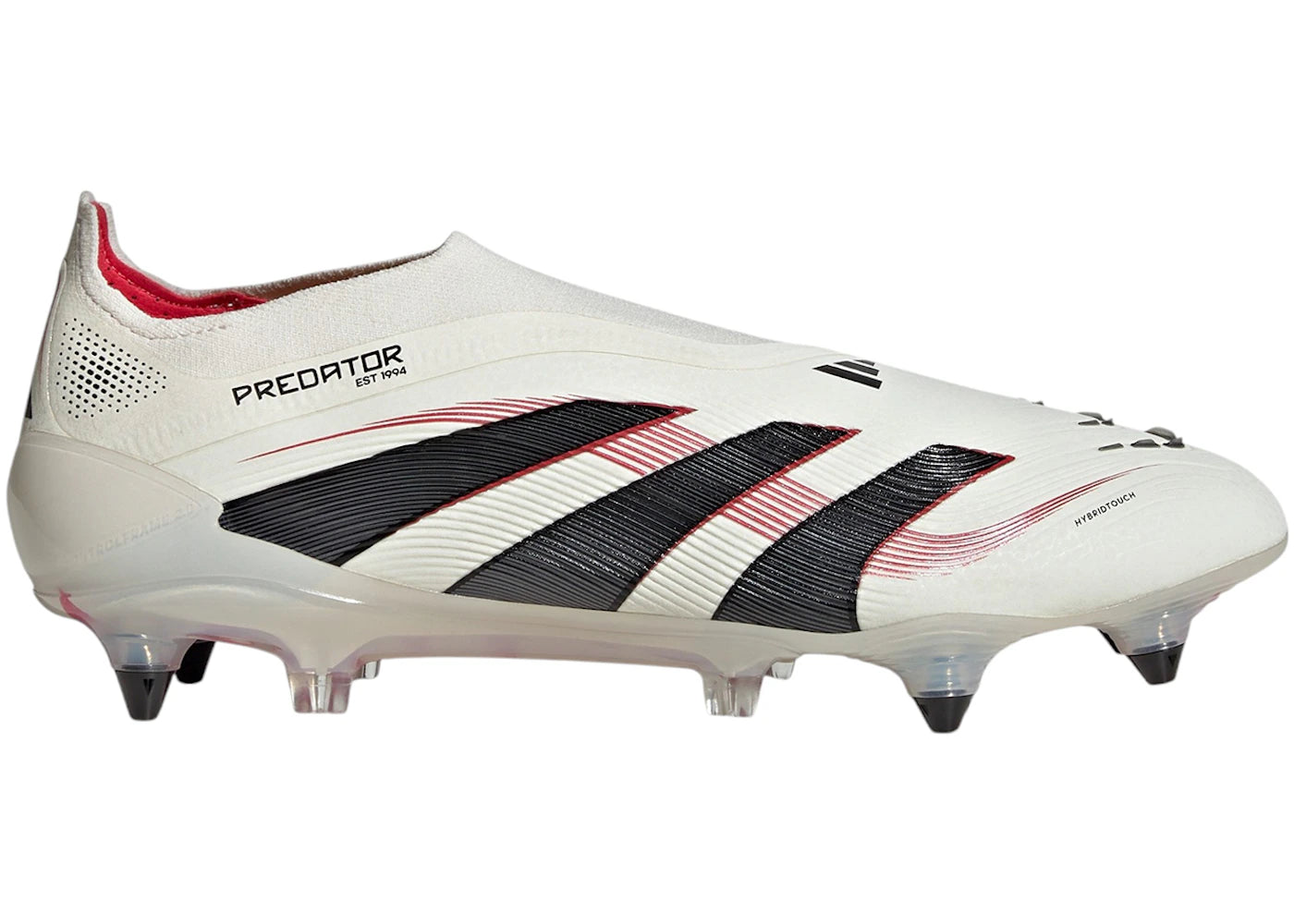 adidas Predator Elite Laceless SG Off White Core Black Pure Ruby