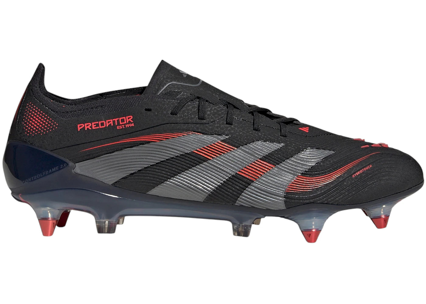 adidas Predator Elite SG Core Black Grey Four Lucid Red