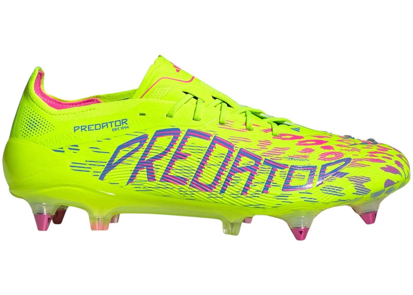 adidas Predator Elite SG Lucid Lemon Lucid Pink Blue Fusion