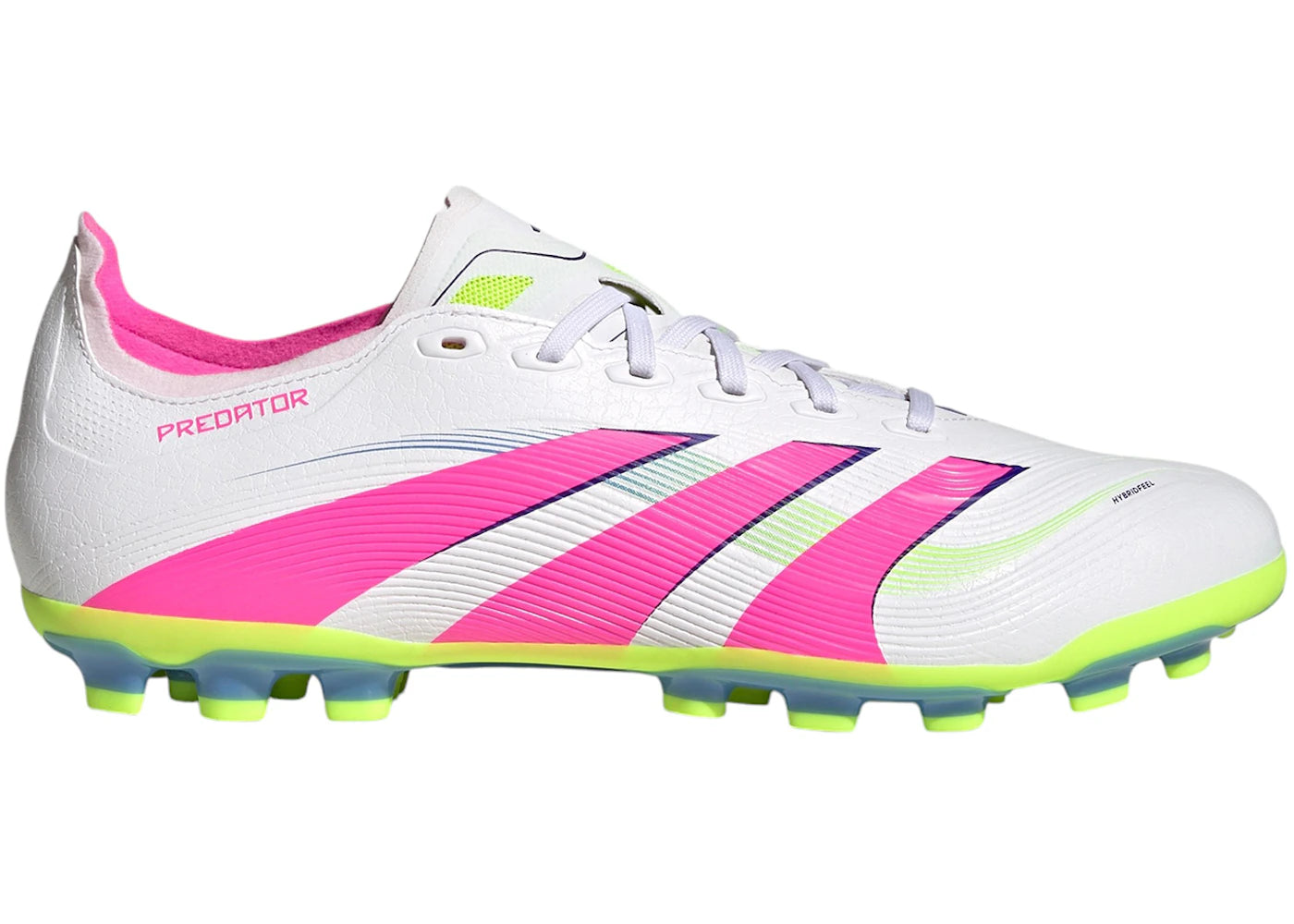 adidas Predator League AG Cloud White Lucid Pink Lucid Lemon