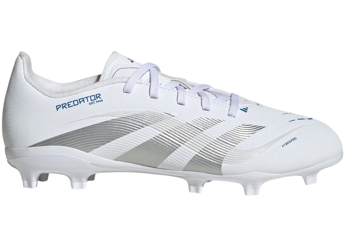 adidas Predator League FG/MG Cloud White Silver Metallic Bright Royal (GS)