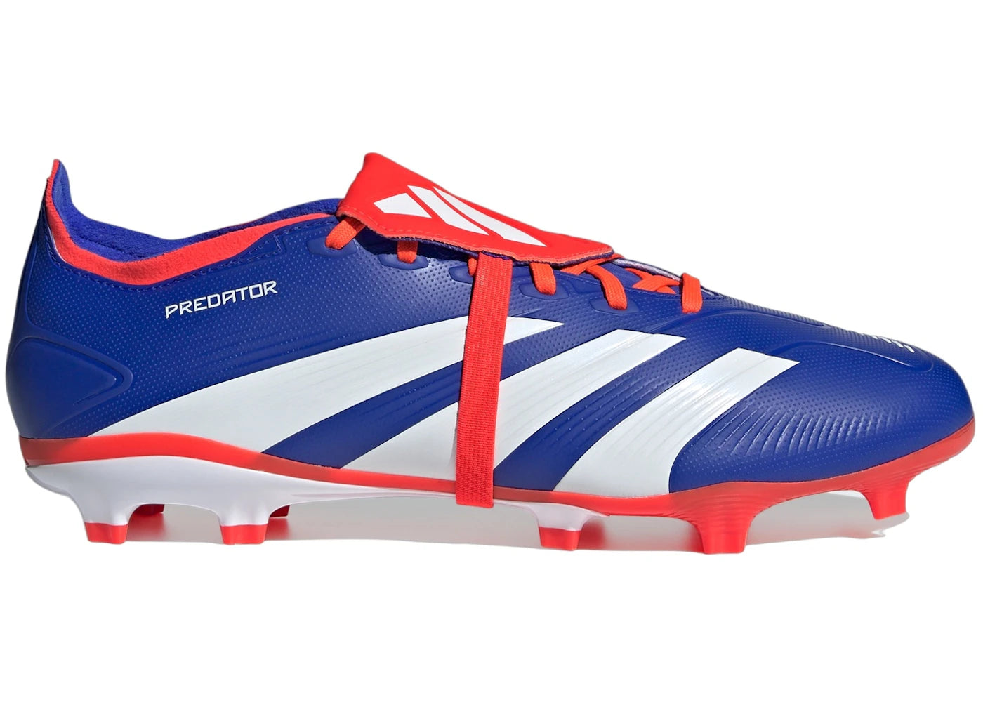 adidas Predator League Fold-Over Tongue FG Lucid Blue Cloud White Solar Red