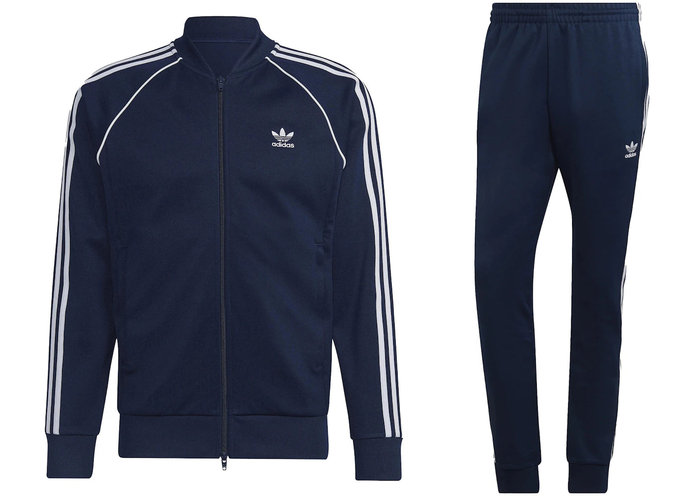 adidas Primeblue SST Track Jacket & Pant Set Night Indigo/White
