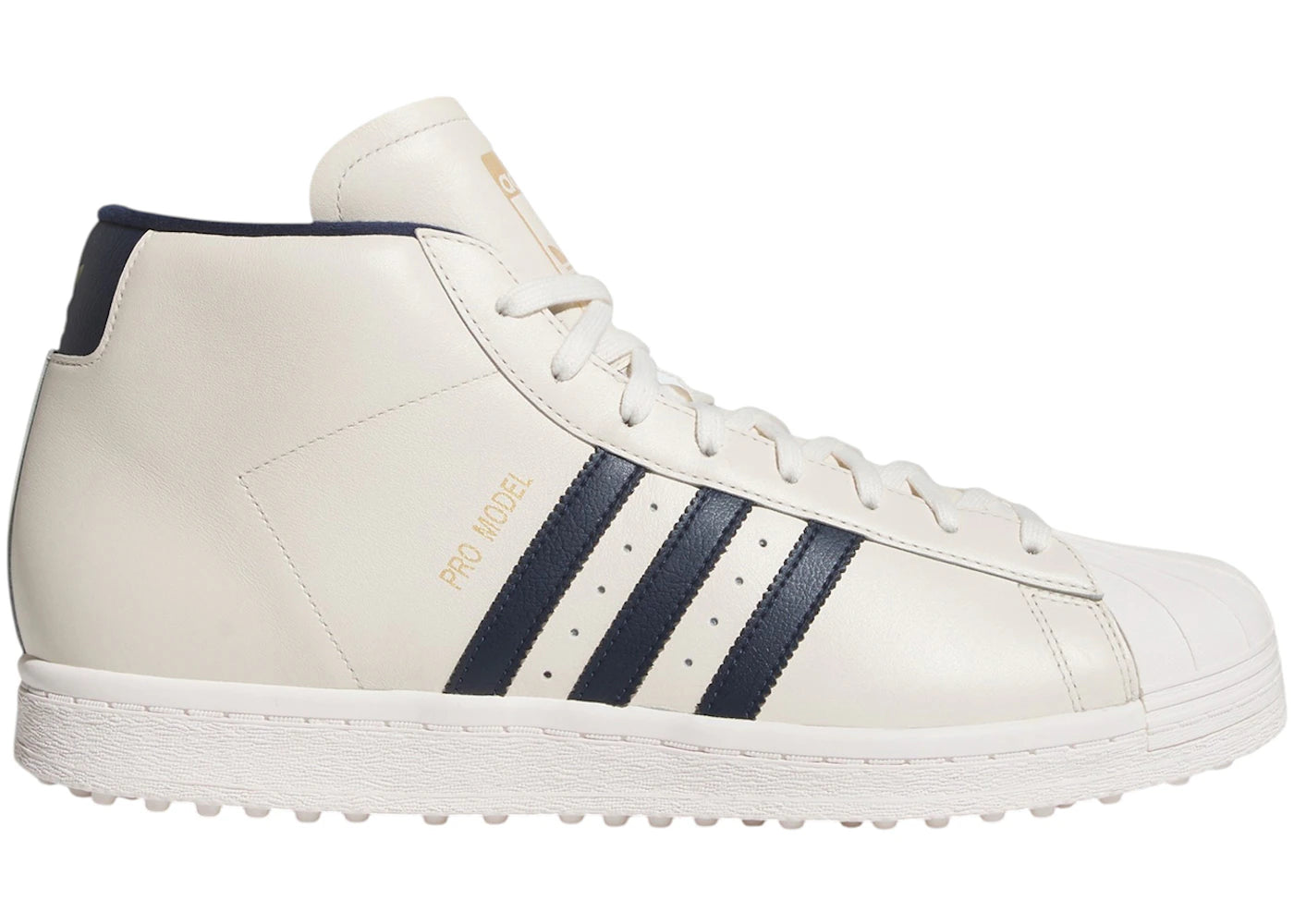 adidas Pro Model Midcut Spikeless Golf Chalk White Night Indigo
