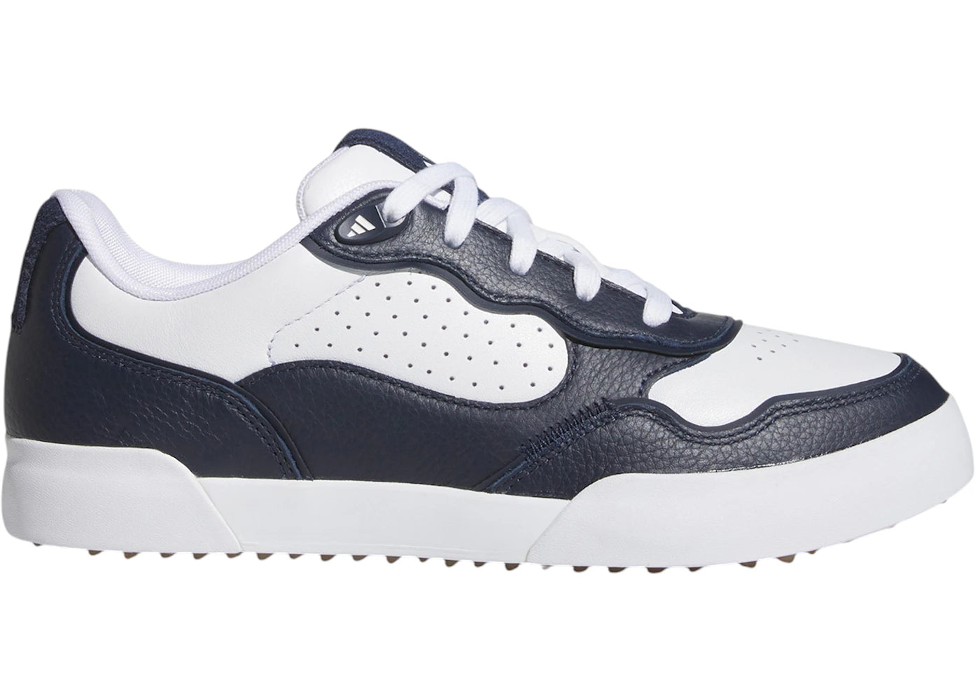 adidas Retrocross 25 Spikeless Golf Cloud White Collegiate Navy Gum (Women's)
