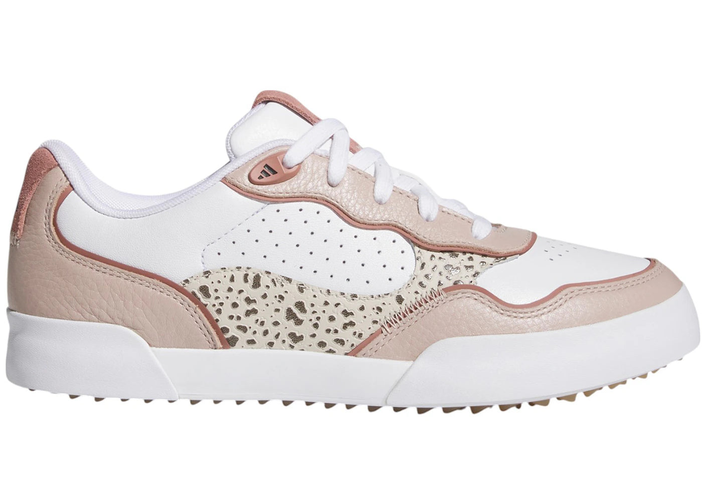adidas Retrocross 25 Spikeless Golf Cloud White Wonder Taupe Warm Clay (Women's)