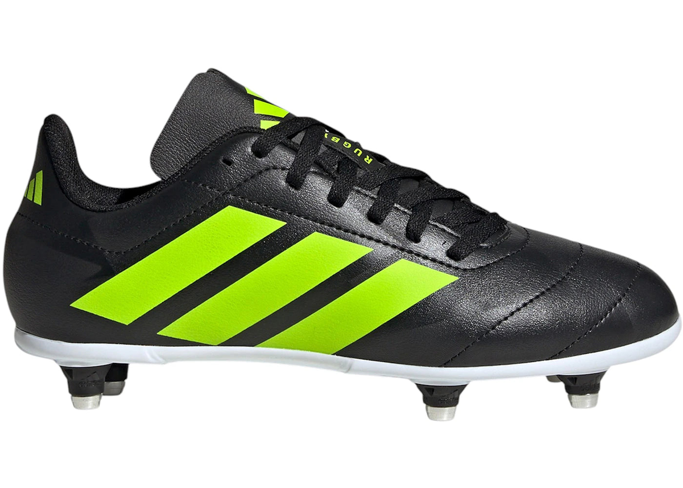 adidas Rugby Junior SG Black Lucid Lemon (GS)