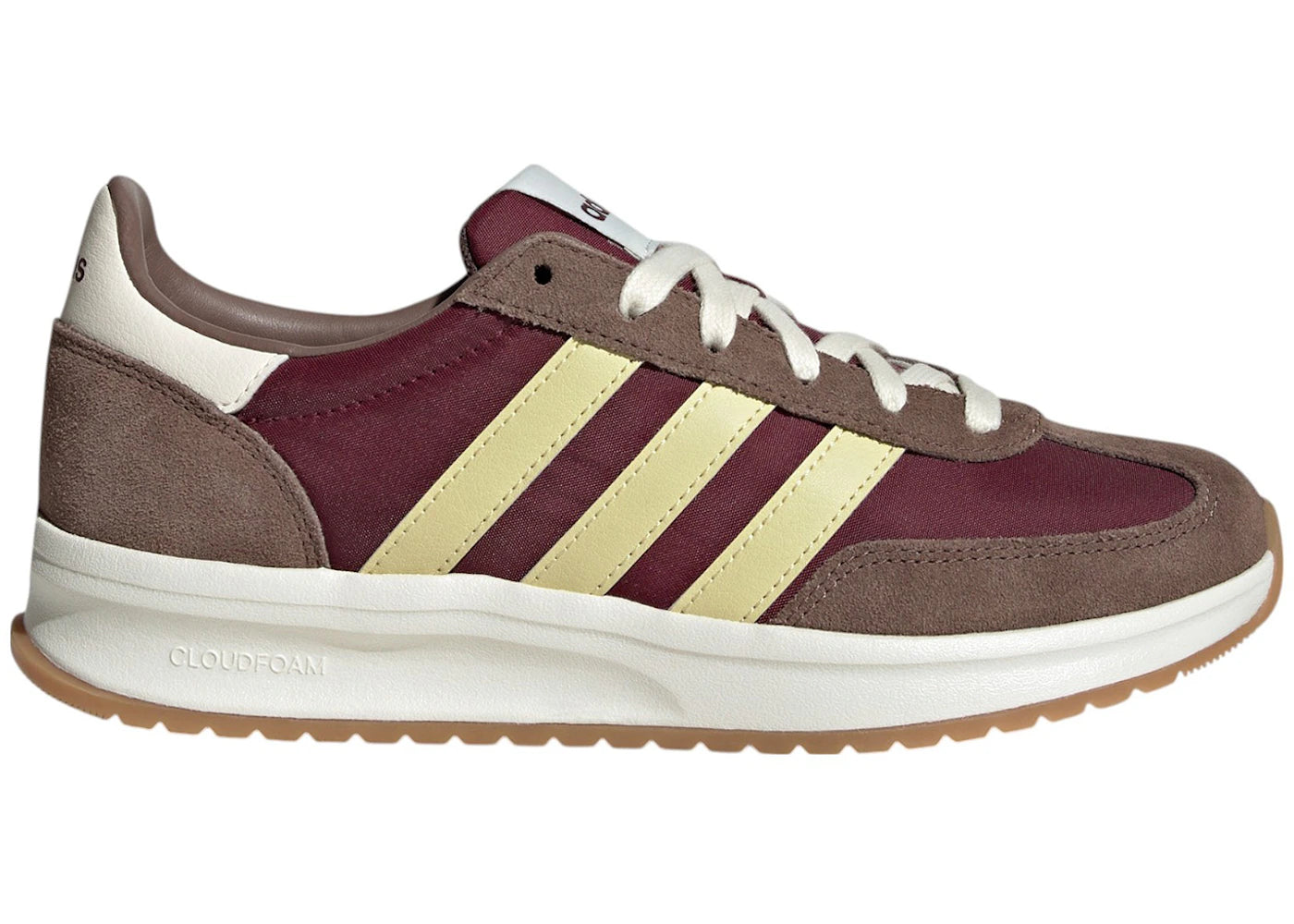 adidas Run 70s 2.0 Maroon Powder Yellow Earth Strata (Women's)