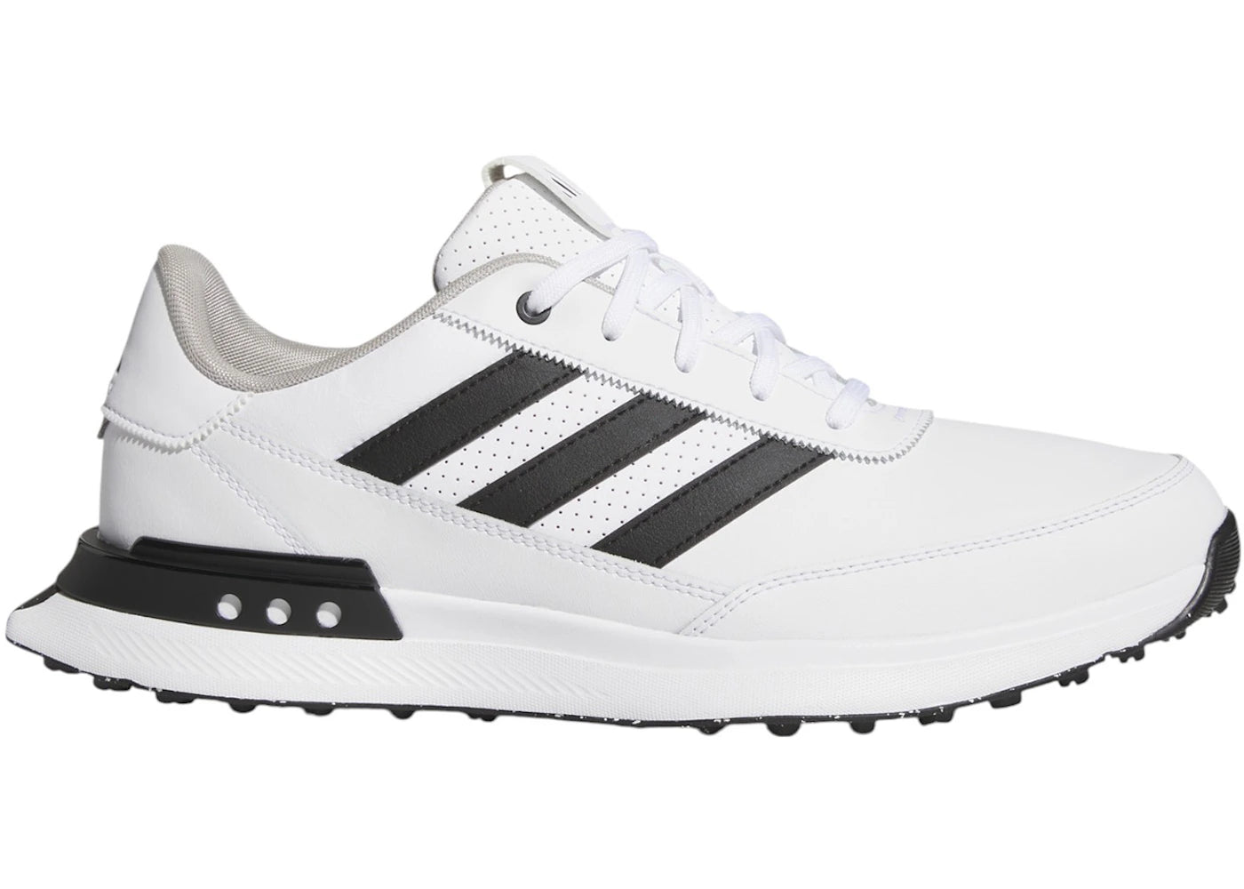 adidas S2G 24 Leather Spikeless Golf Cloud White Core Black Grey Two