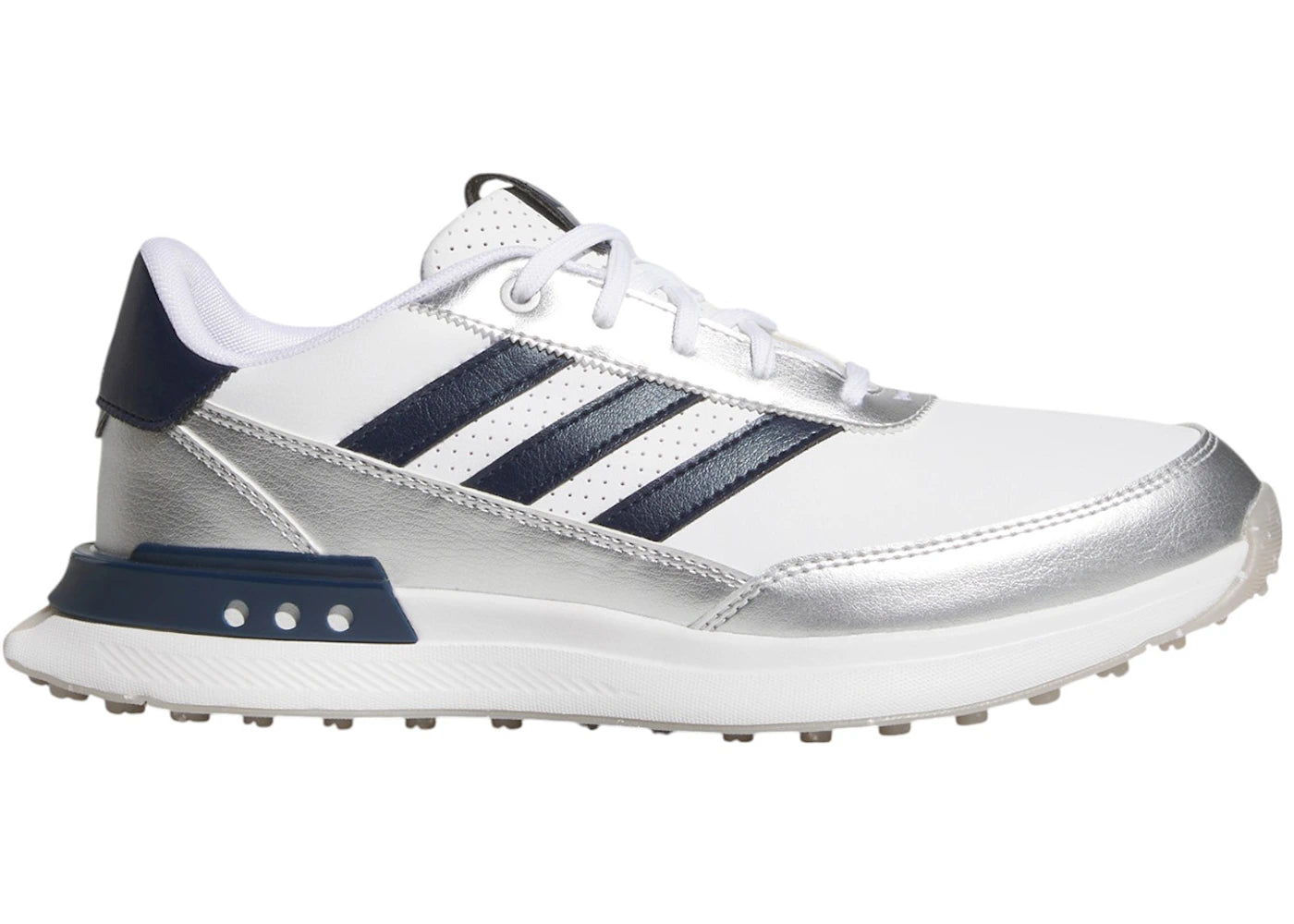 adidas S2G 25 Leather Spikeless Golf Cloud White Night Indigo Grey Two (Women's)