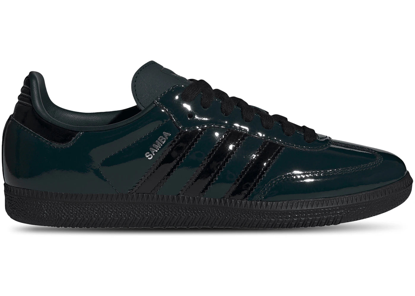 adidas Samba OG Aurora Ivy Black Patent (Women's)
