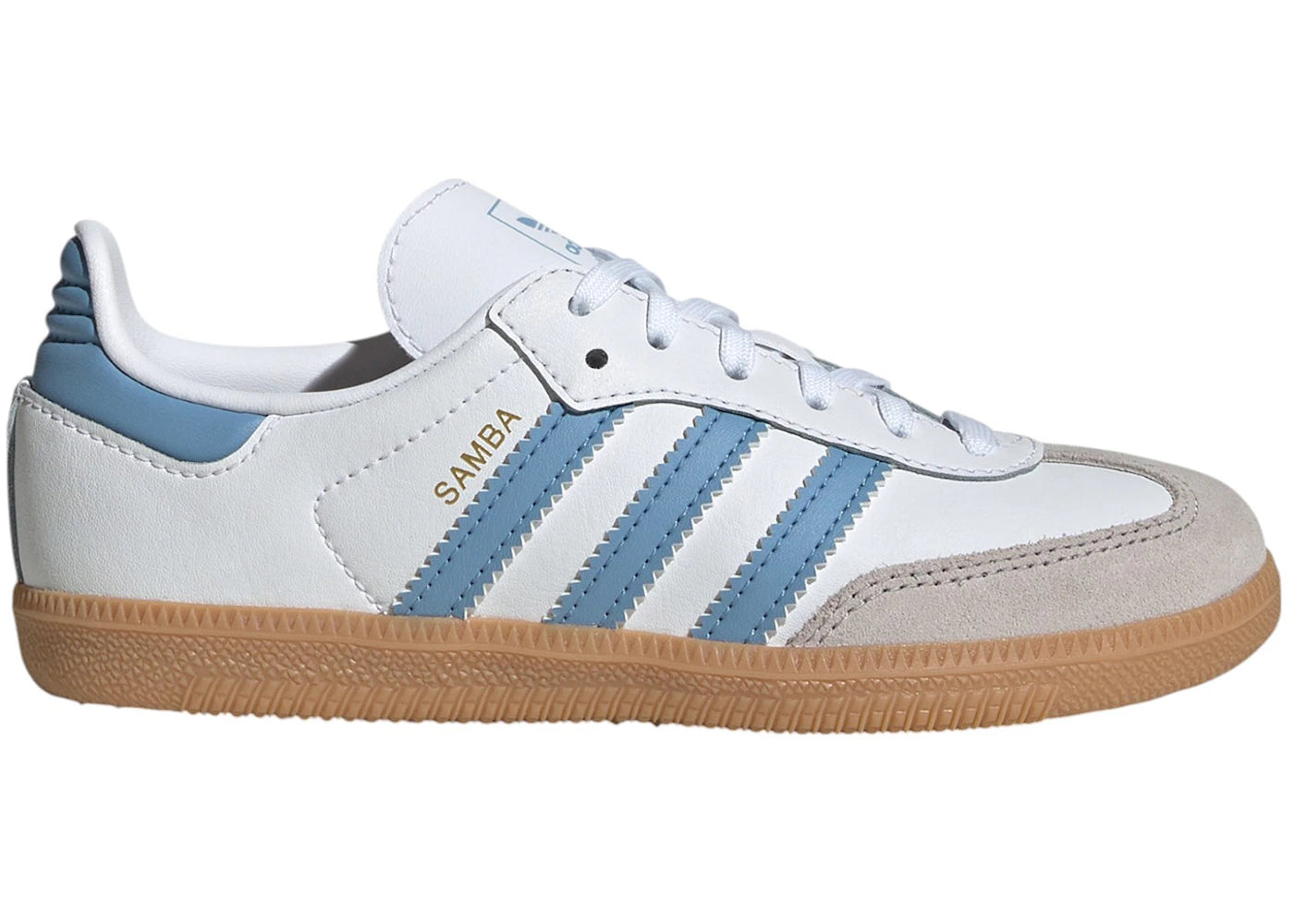 adidas Samba OG Cloud White Ash Blue Gum (PS)