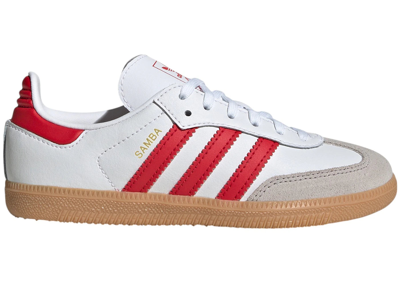 adidas Samba OG Cloud White Better Scarlet Gum (PS)