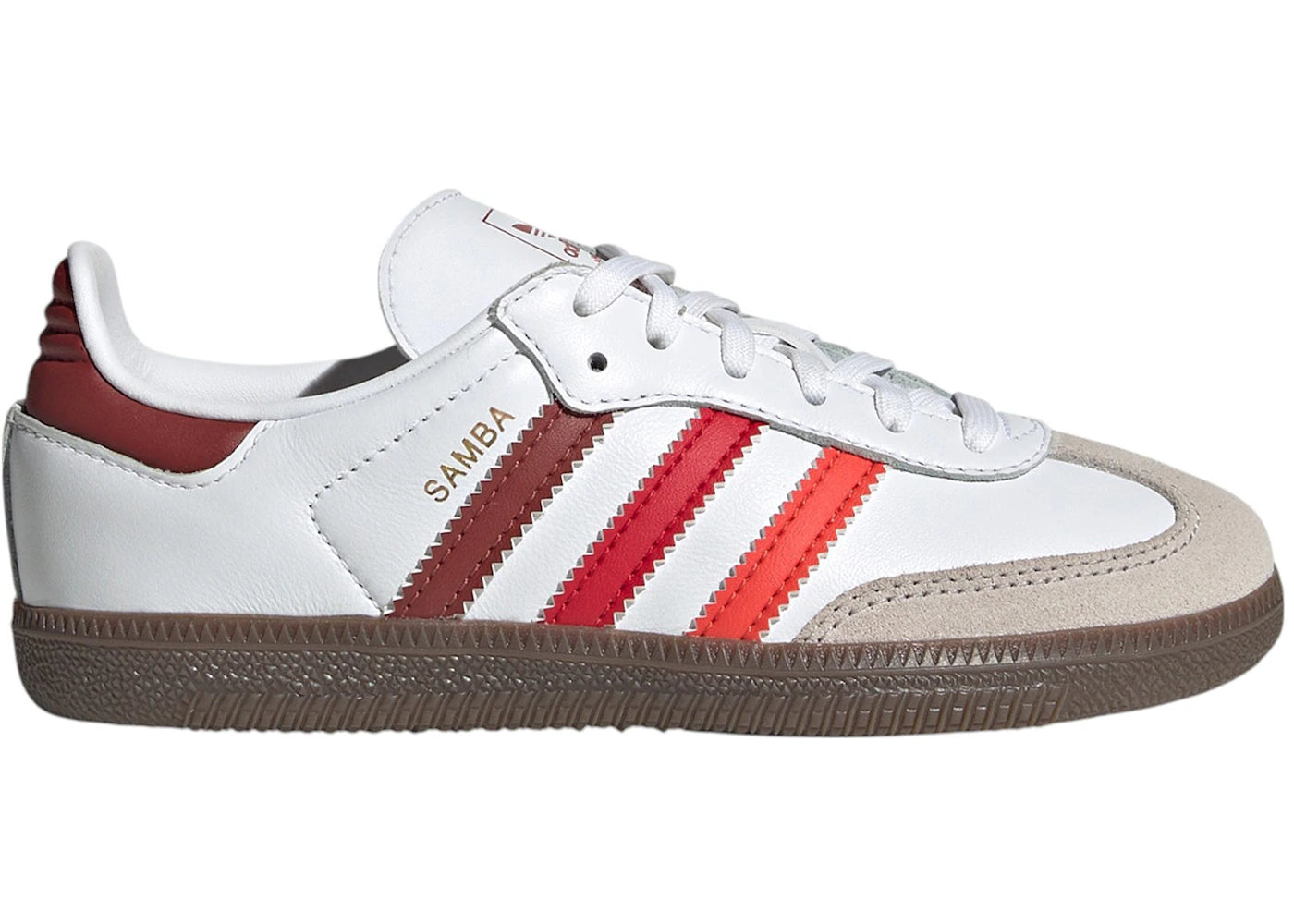 adidas Samba OG Cloud White Bright Red Better Scarlet (PS)