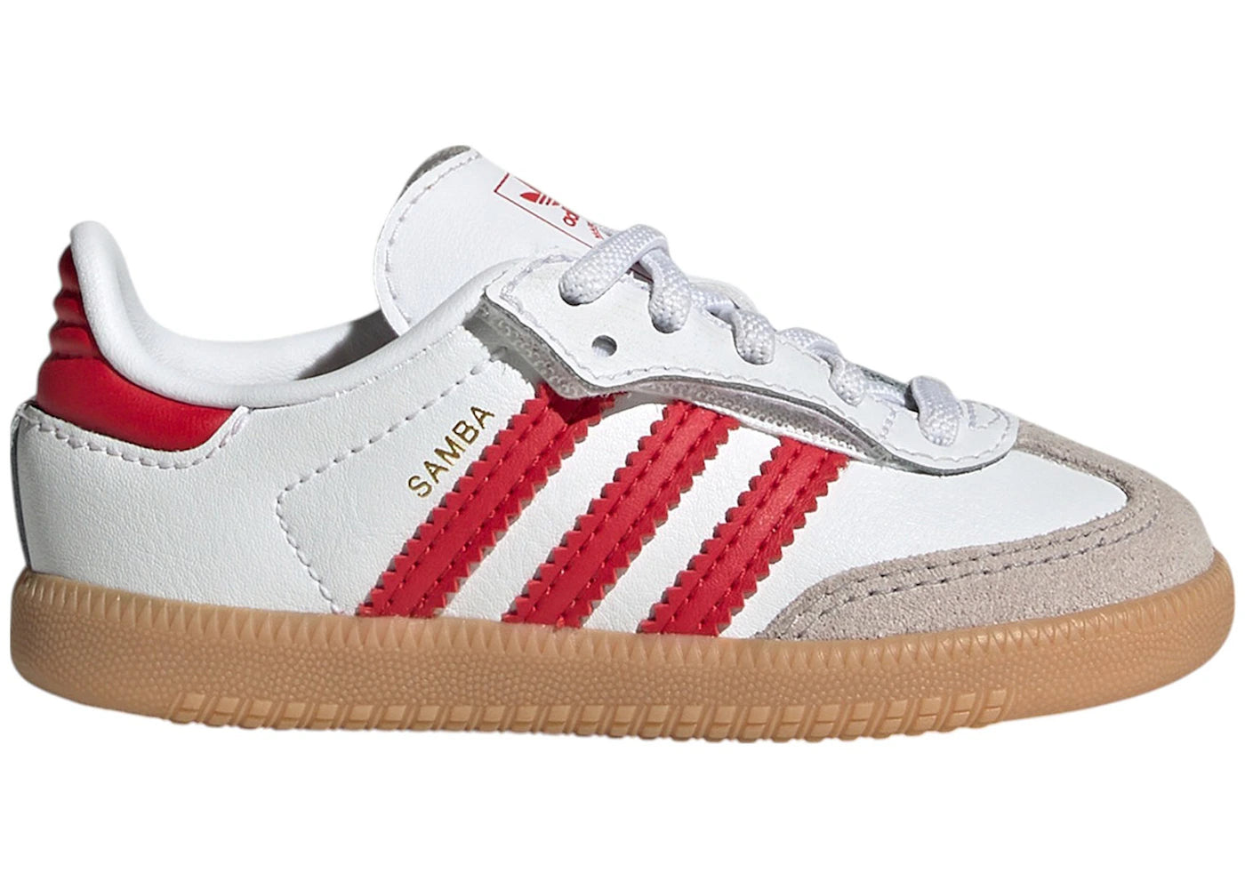 adidas Samba OG Comfort Closure Cloud White Better Scarlet Gum (TD)