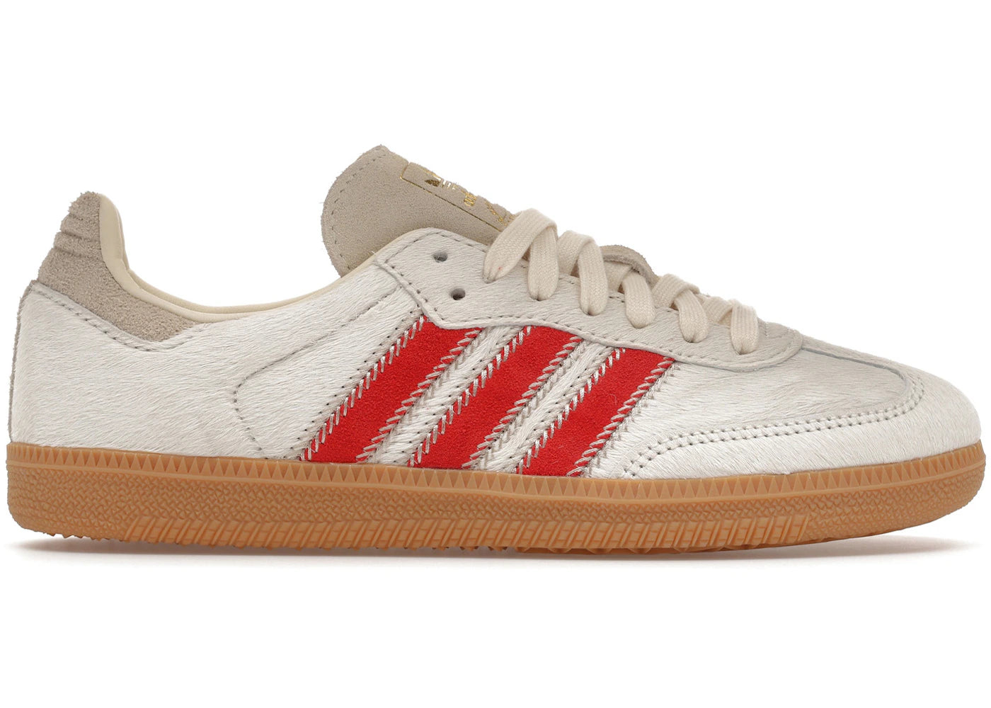 adidas Samba OG Pony Hair Wonder Beige Better Scarlet (Women's)