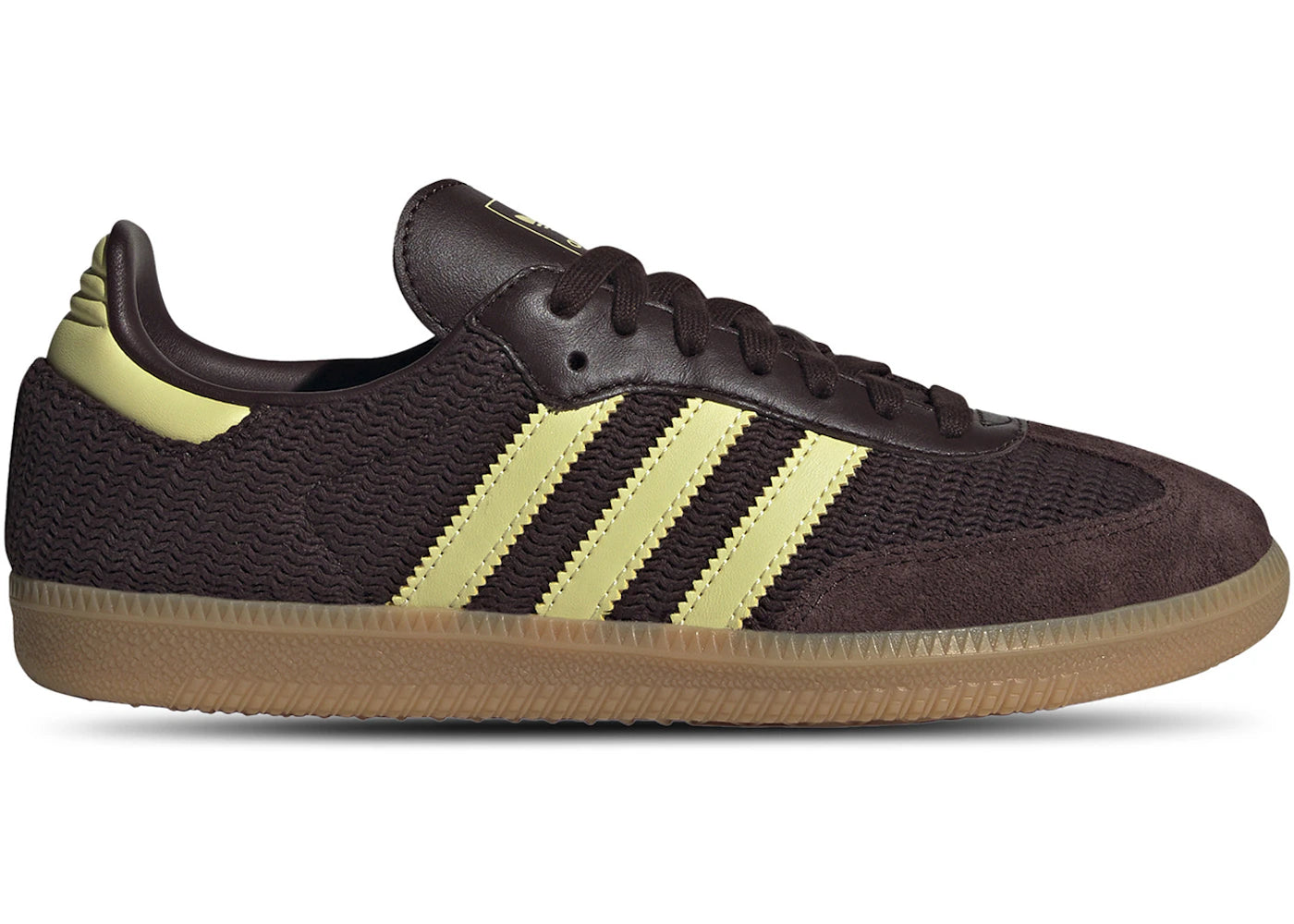 adidas Samba OG Shadow Brown Powder Yellow (Women's)