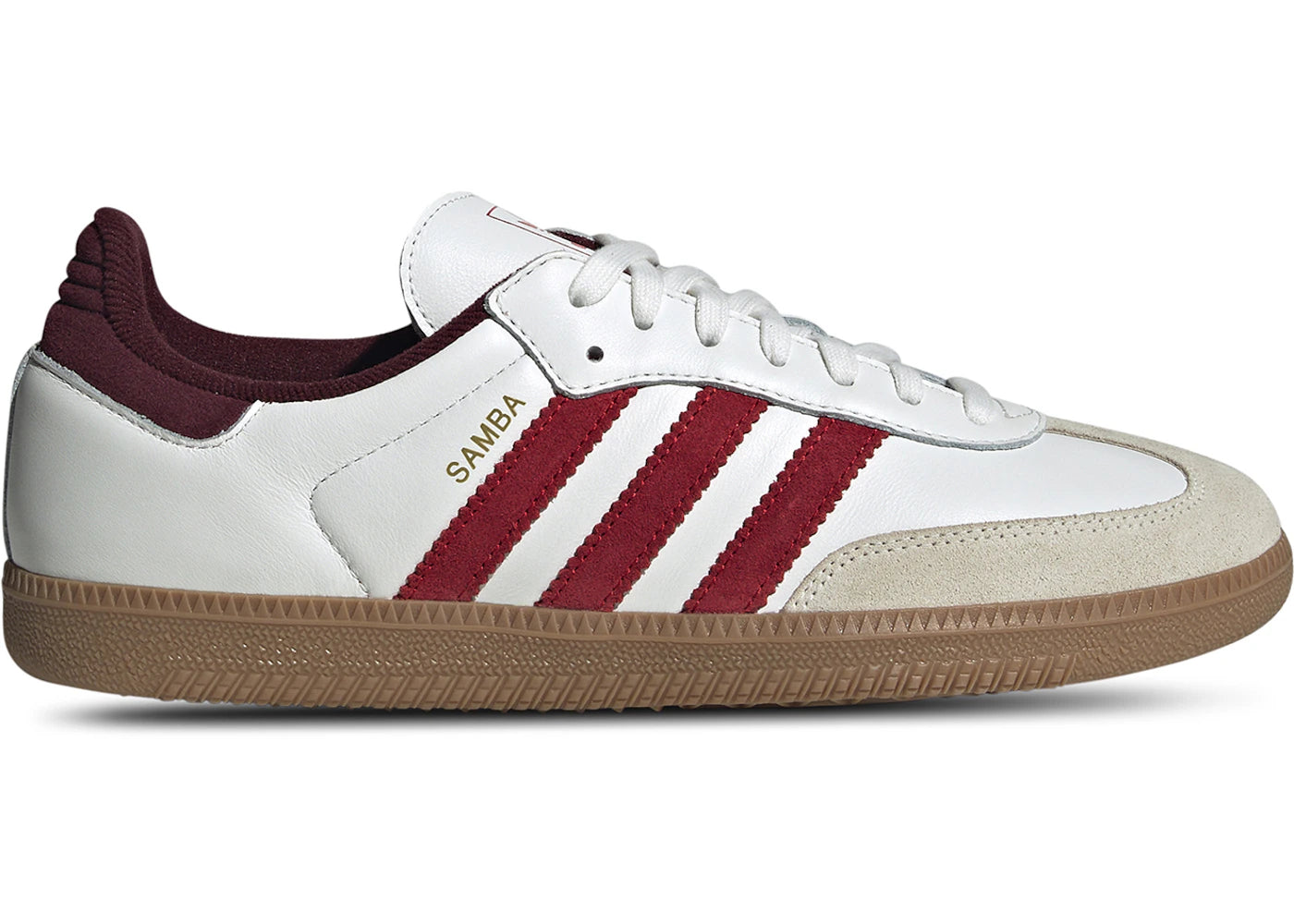 adidas Samba OG White Better Scarlet Shadow Red