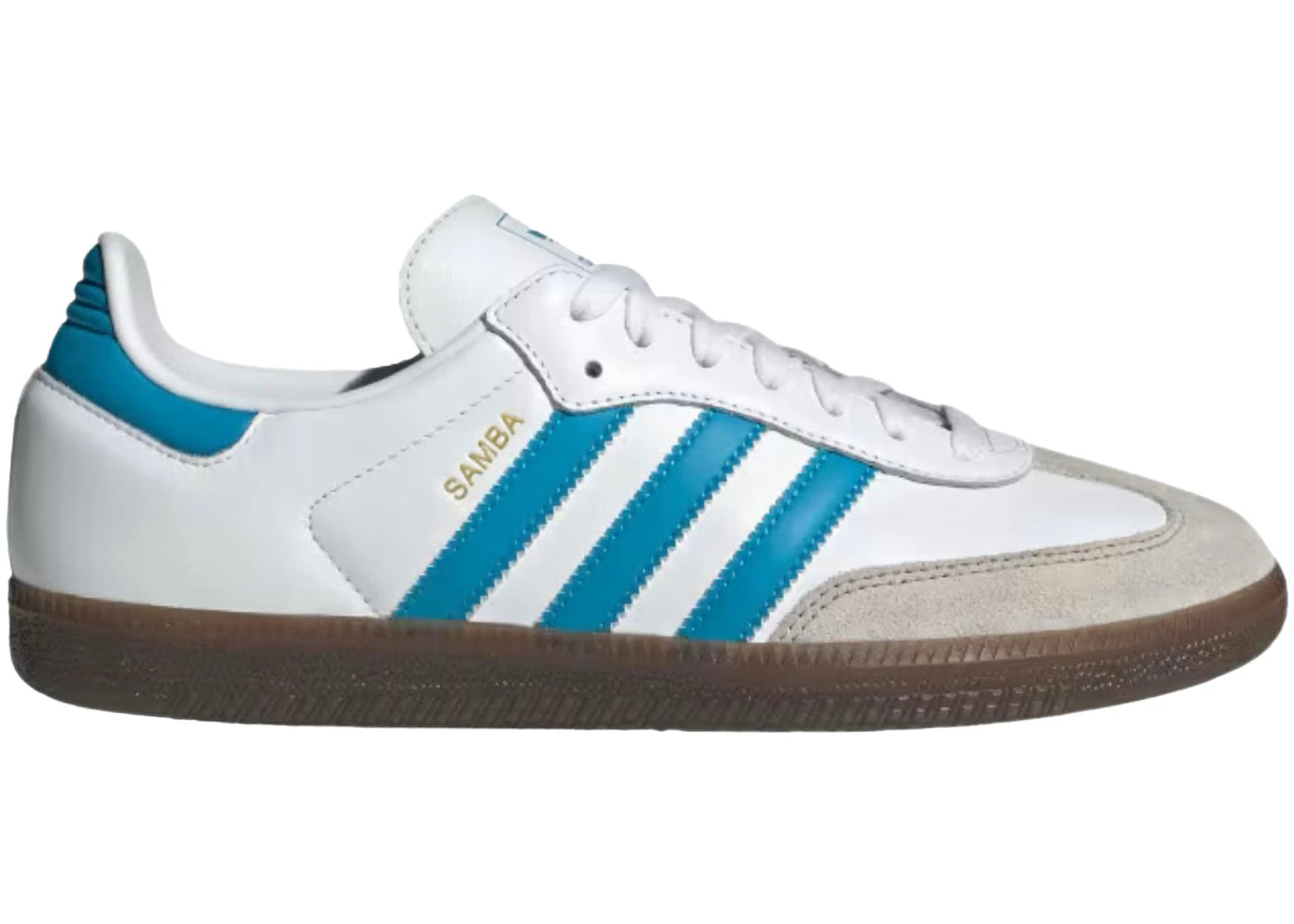adidas Samba OG White Shock Cyan