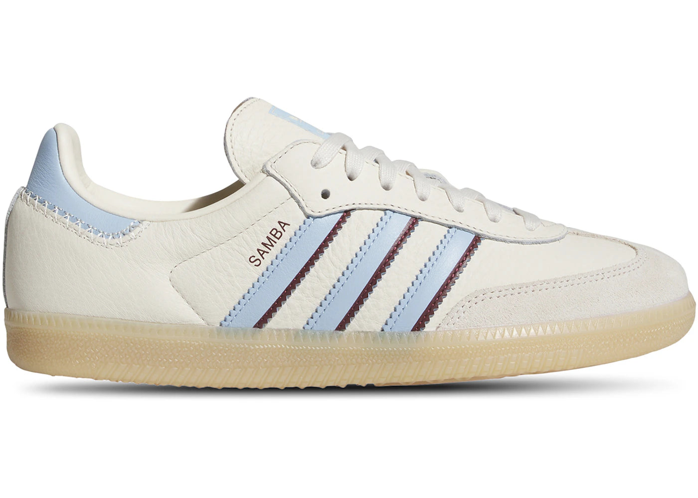 adidas Samba OG Wonder White Clear Sky Shadow Red