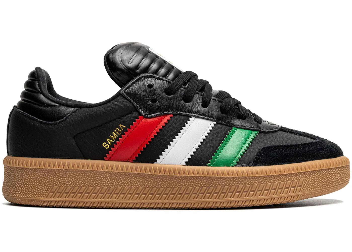 adidas Samba XLG Black Better Scarlet Green