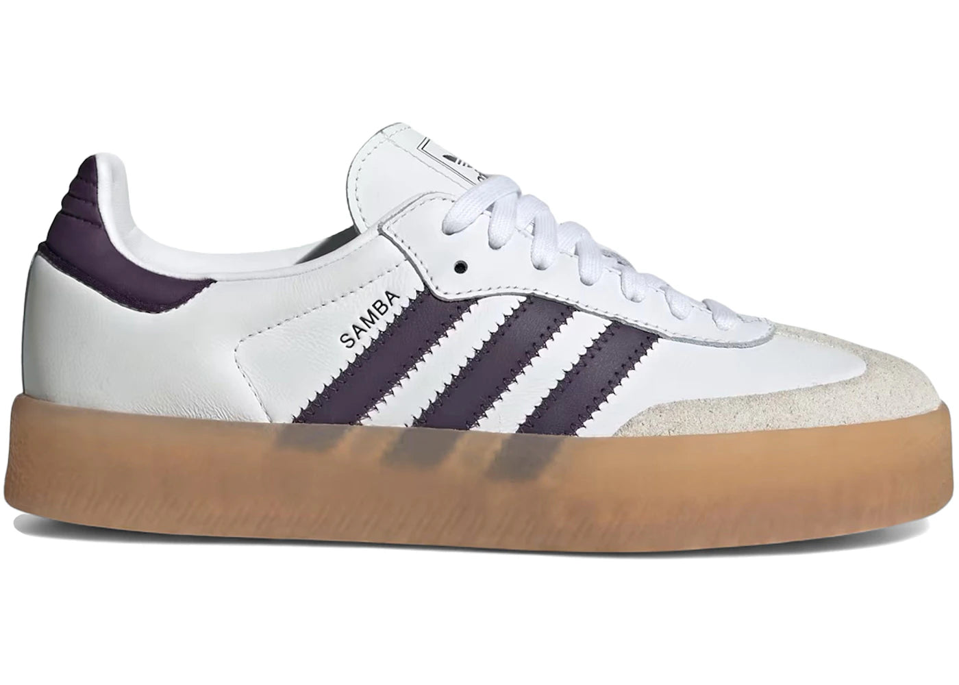 adidas Sambae White Off White Aurora Plum (Women's)