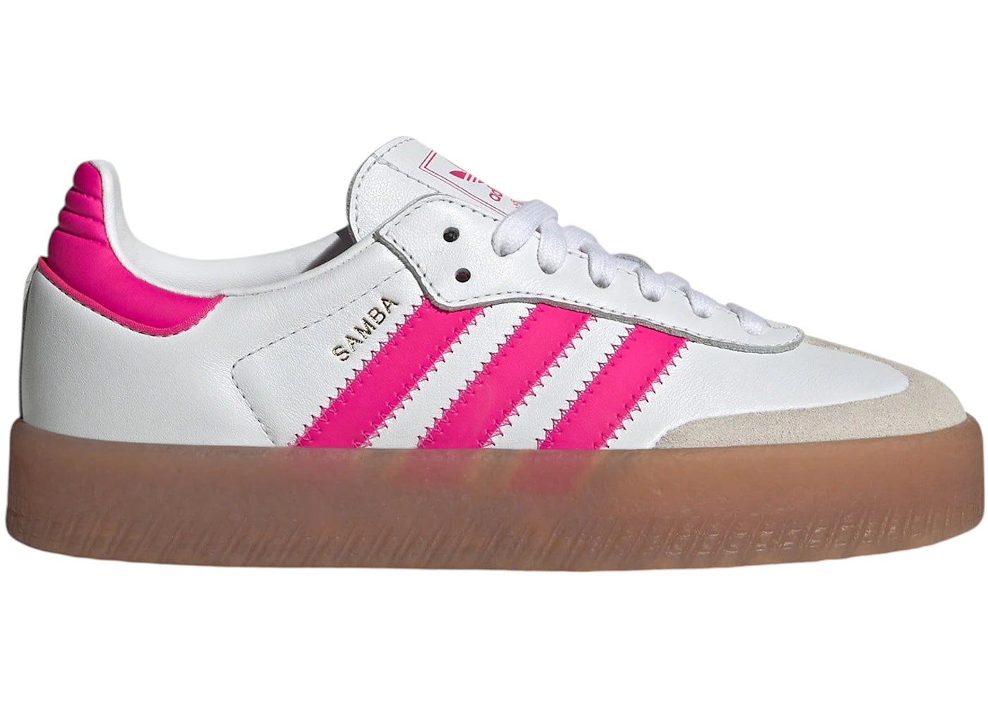 adidas Sambae White Shock Pink (GS)
