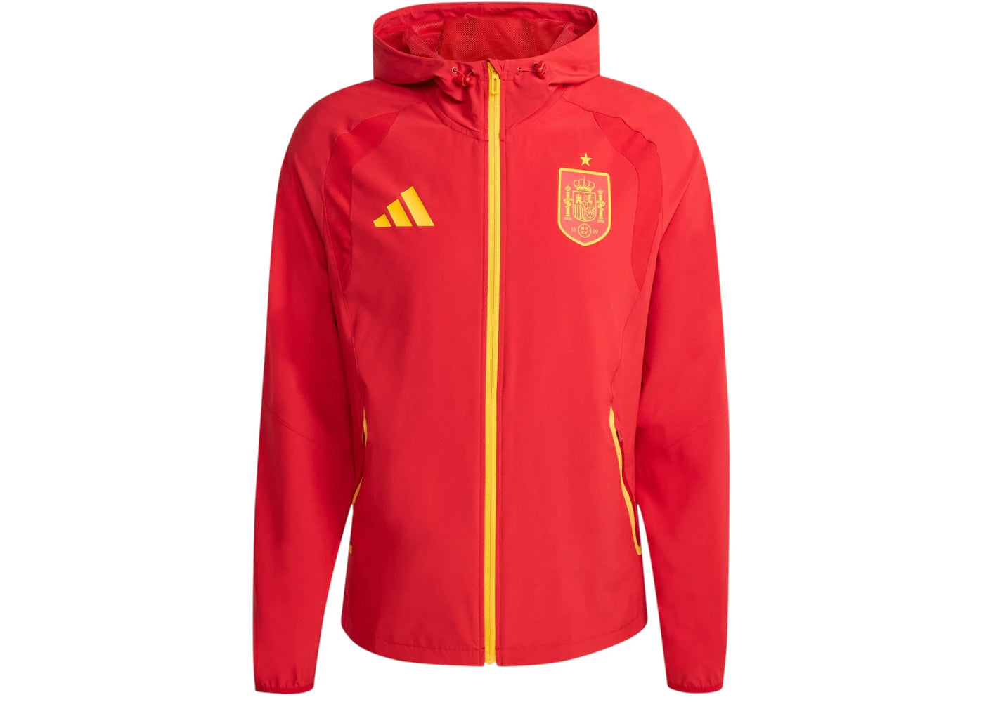 adidas Spain Tiro Travel Full Zip Windbreaker Jacket Team Power Red