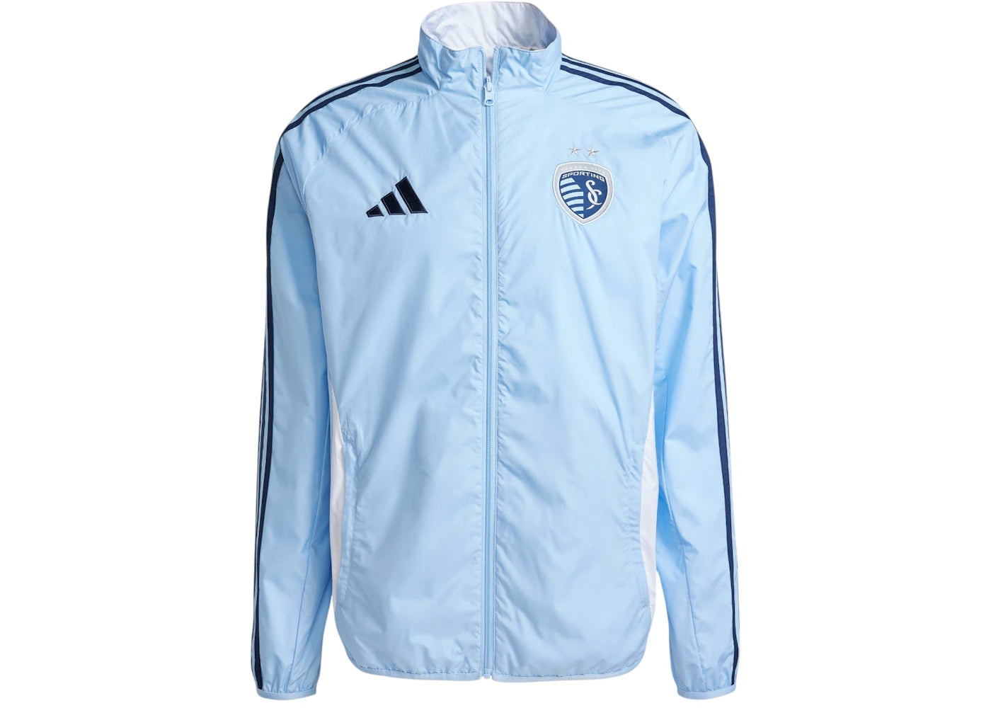 adidas Sporting City Reversible Anthem Jacket Kansas Glow Blue
