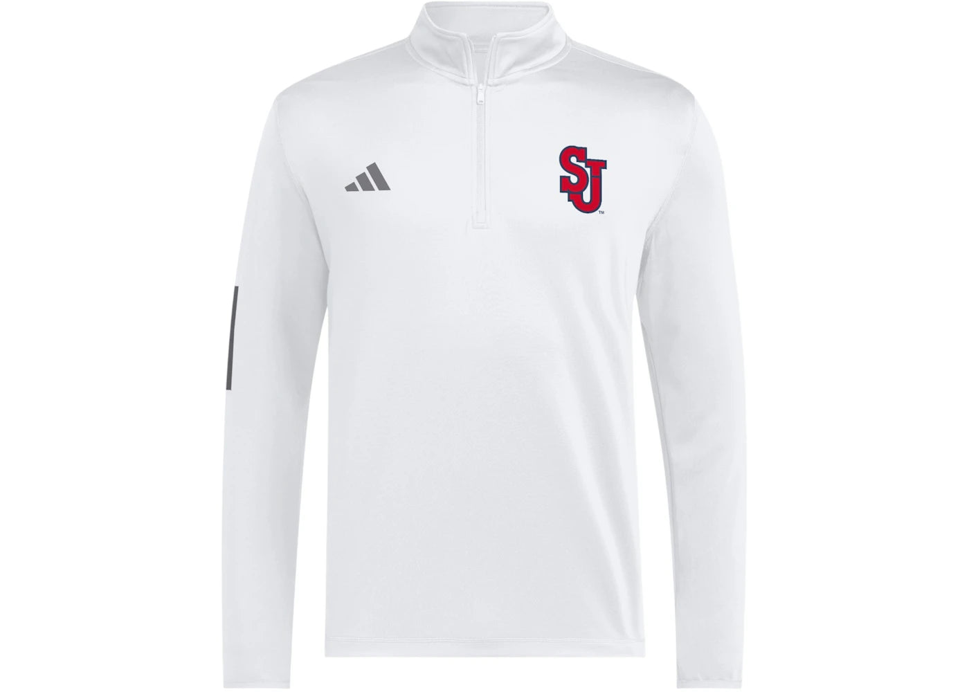 adidas St. John 1/Zip Golf Jacket Red White Black