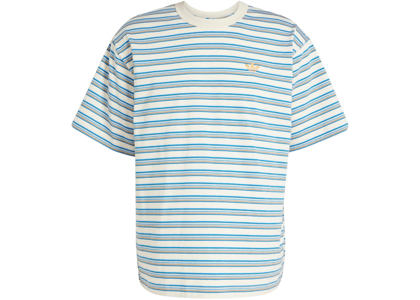 adidas Stripe Tee Multicolor Blanch Cargo Hazy Orange