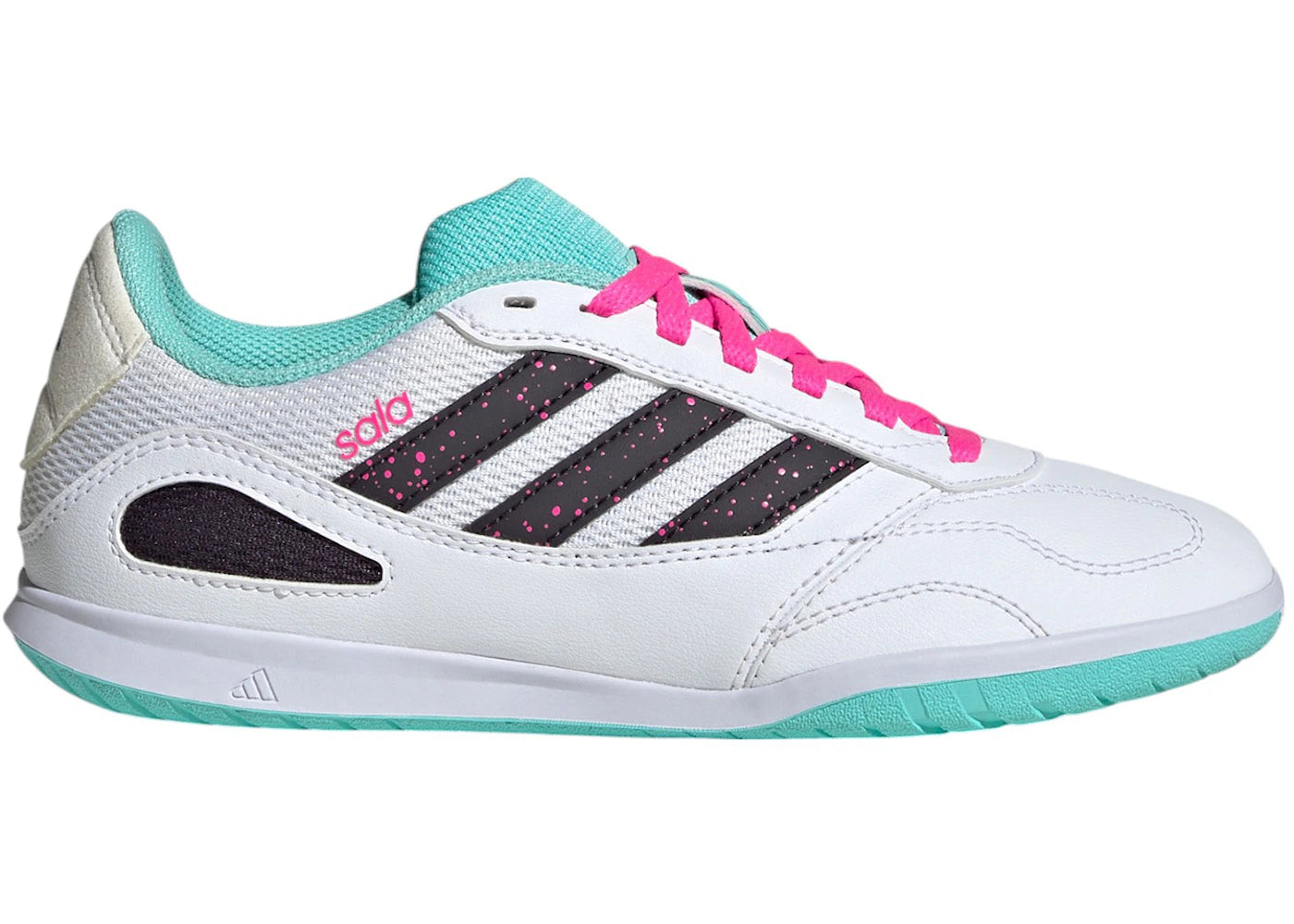 adidas Super Sala Competition 3 Indoor Cloud White Aurora Black Flash Aqua (GS)
