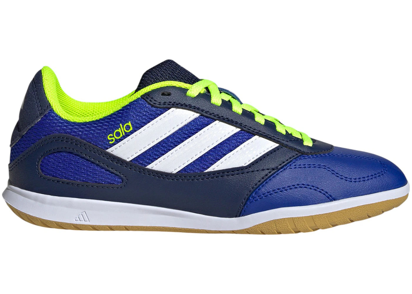 adidas Super Sala Competition 3 Indoor Lucid Blue Cloud White Lucid Lemon (GS)